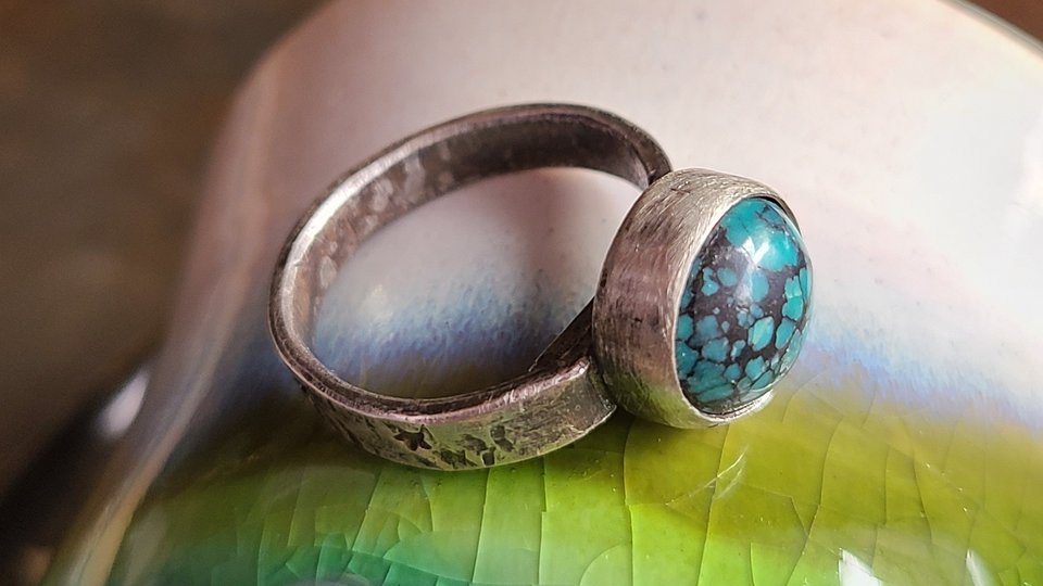 My Little World/ Sterling Silver and Turquoise Ring