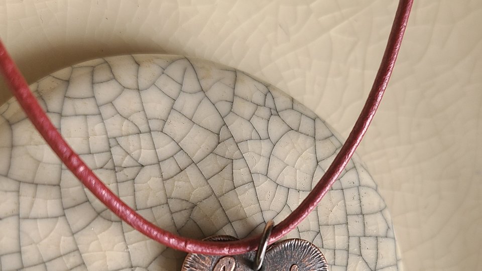 Reserved for Teena B / Copper Heart Necklace