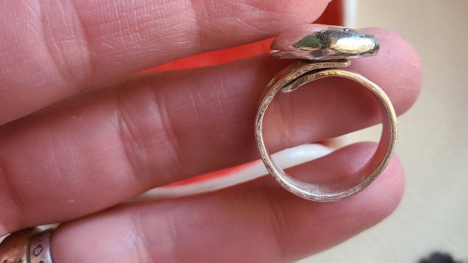 Starry Sky / Adjustable Silver Ring