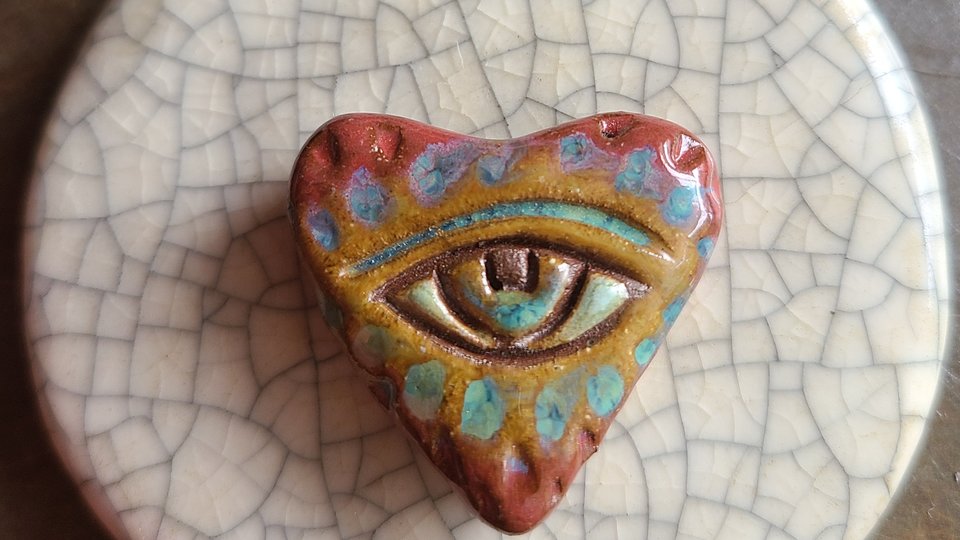 Eye See You / Ceramic Bead