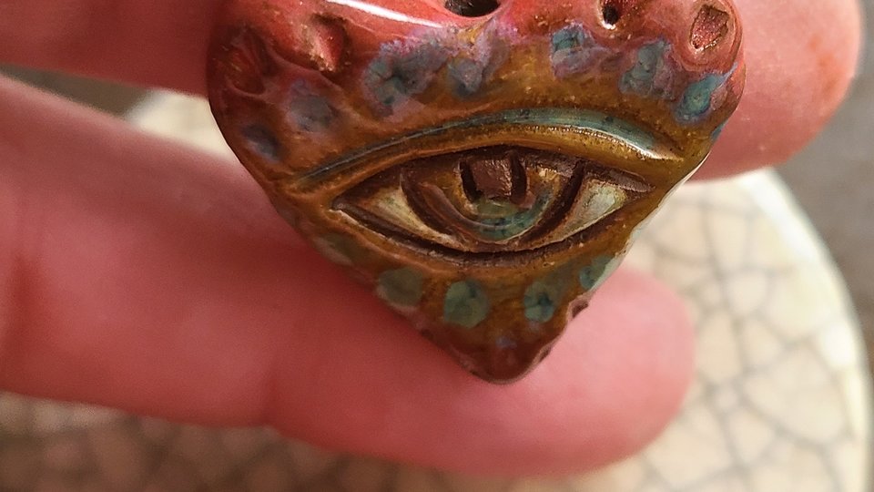 Eye See You / Ceramic Bead
