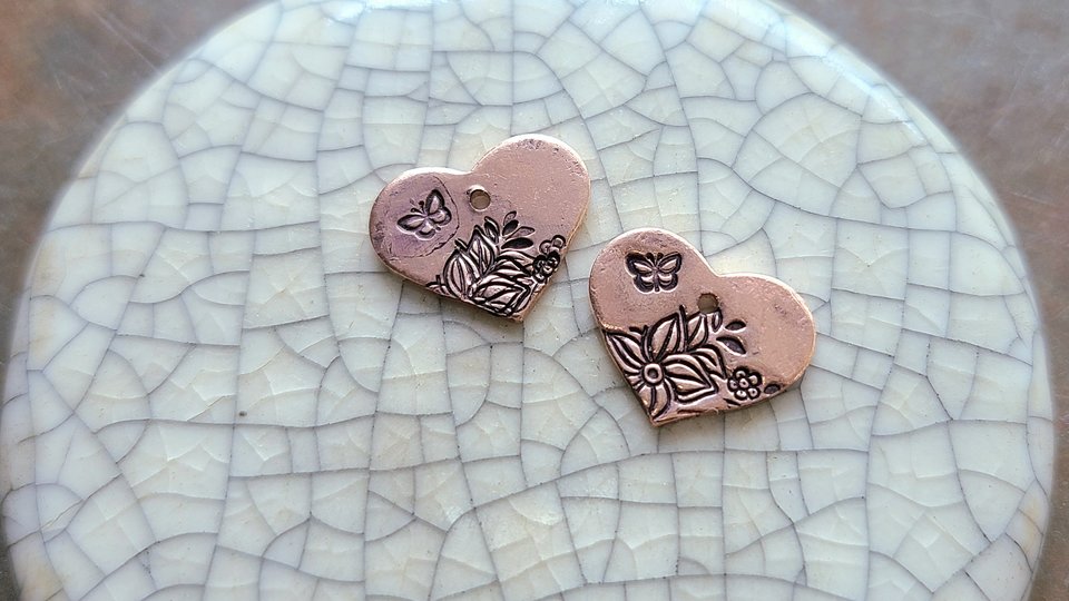 Butterfly Love / Copper Charm Set