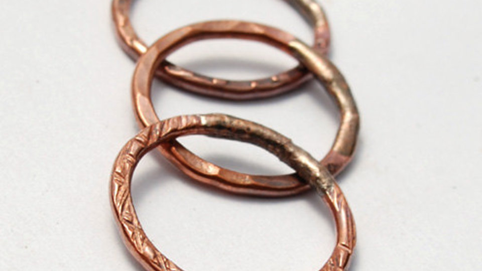 Ring-A-Round / Handmade Copper Rings / made when ordered
