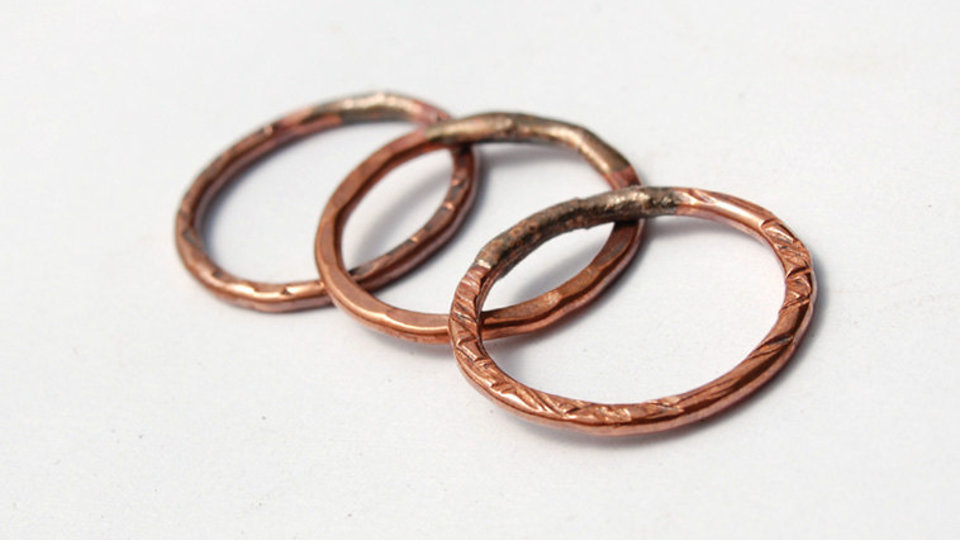 Ring-A-Round / Handmade Copper Rings / made when ordered