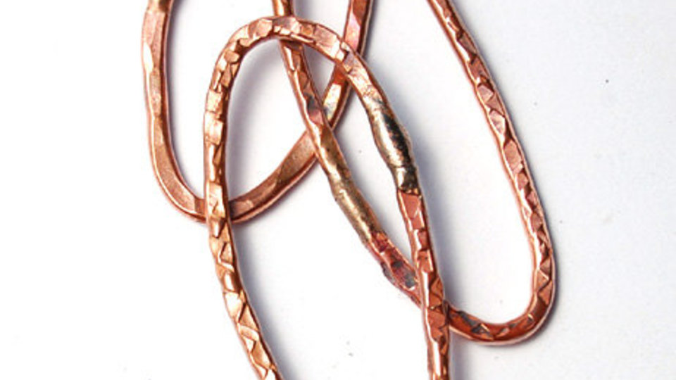 Oval Rings / Handmade Copper Rings / made to order