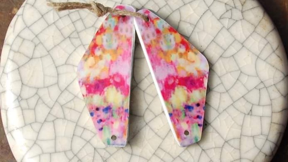 Pink Moment / Art Charm/Link Set