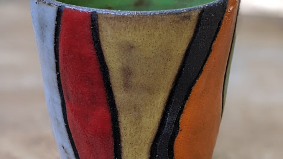 Wild Citrus / Flore Manic Ceramic Small Tumbler