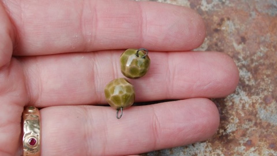 Charmed / Gem Cut Ceramic Earring Charms