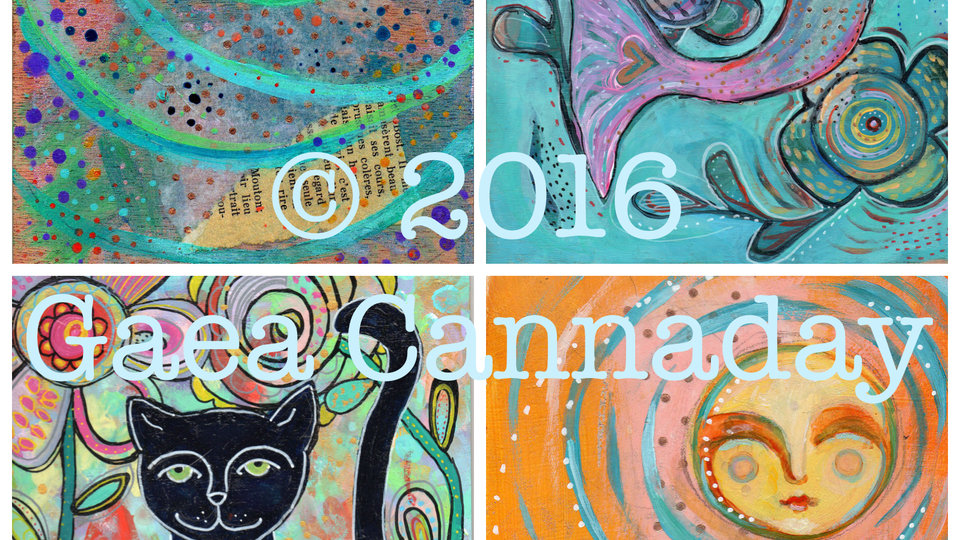 Greeting Cards / Mixed Media Painting Cards