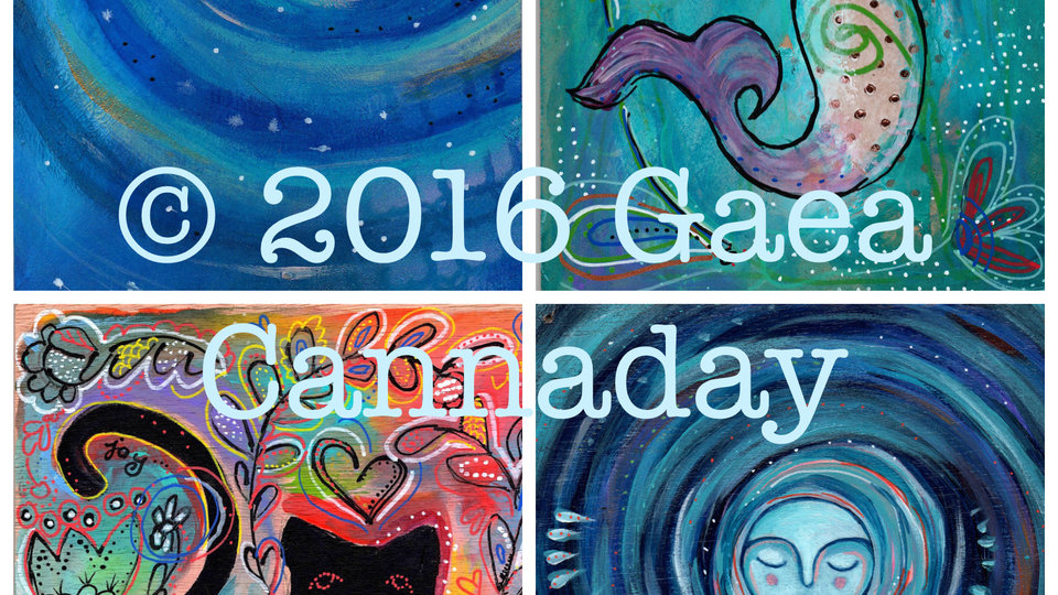 Greeting Cards / Mixed Media Painting Cards