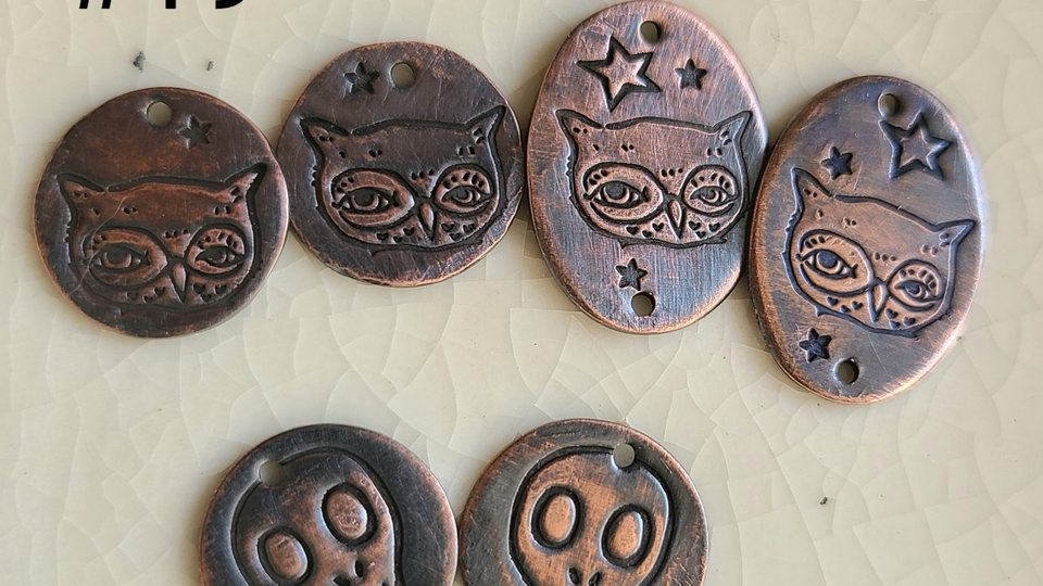 Copper Charms and Links