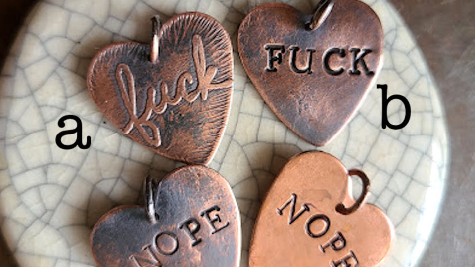 Reserved for Vee Ellis / Copper Charm
