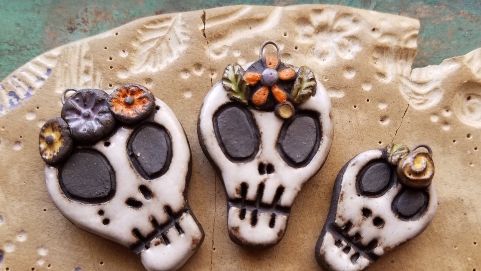 Day of the Dead / Ceramic Pendants To Be Made