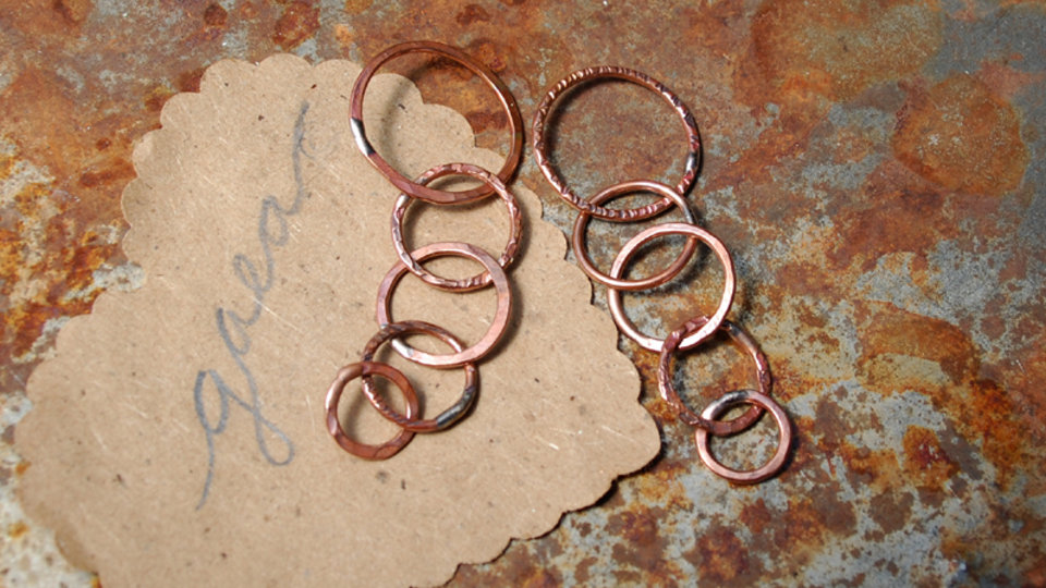 Ring-A-Ding / Made-to-Order Handmade Copper Chain