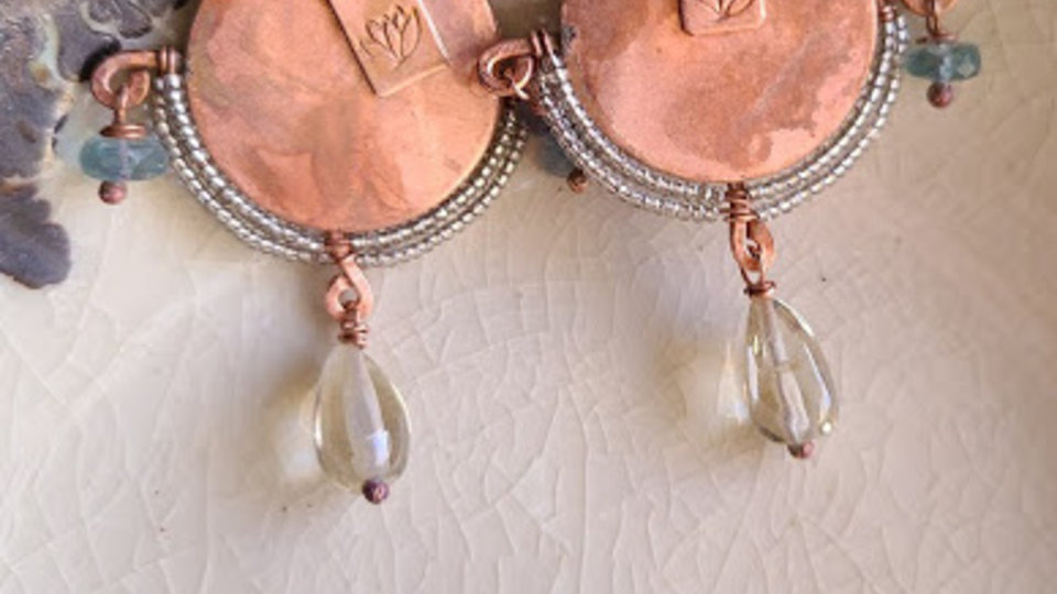 Lotus Queen / Gaea Handmade Earrings