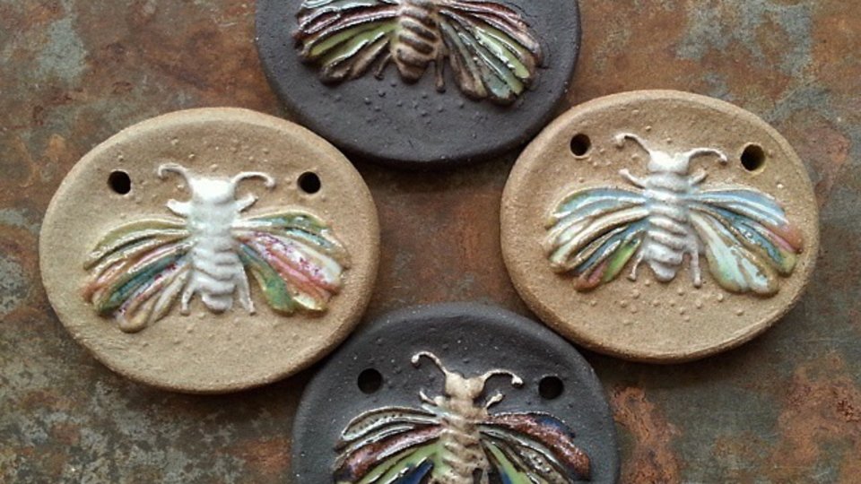 Fluter / Ceramic Moth Pendant To Be Made