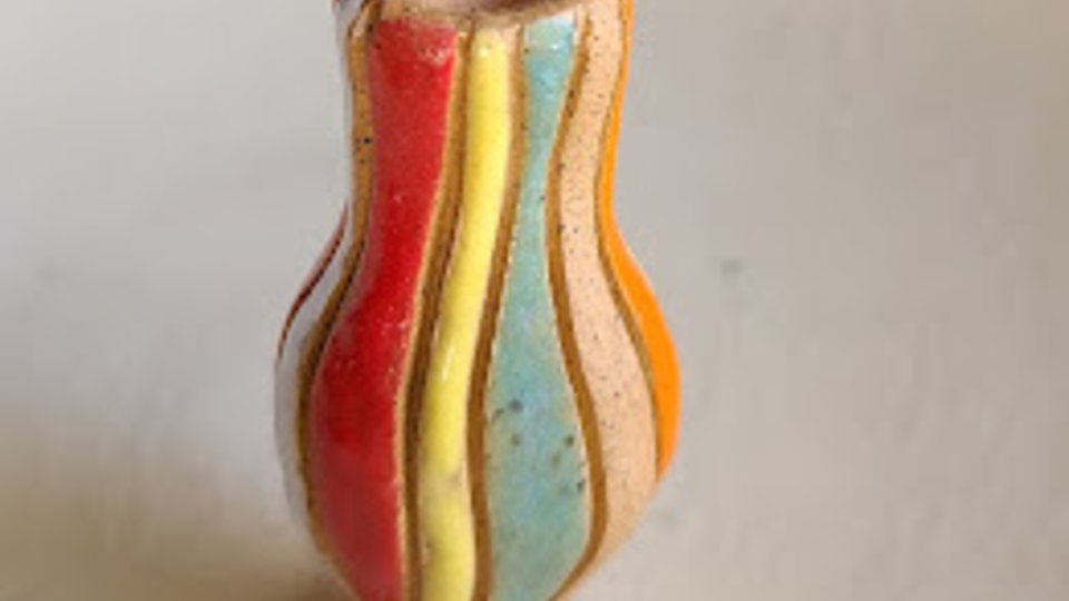 Mini Vase #1 / Ceramic Mini Vase (Flowers not included)