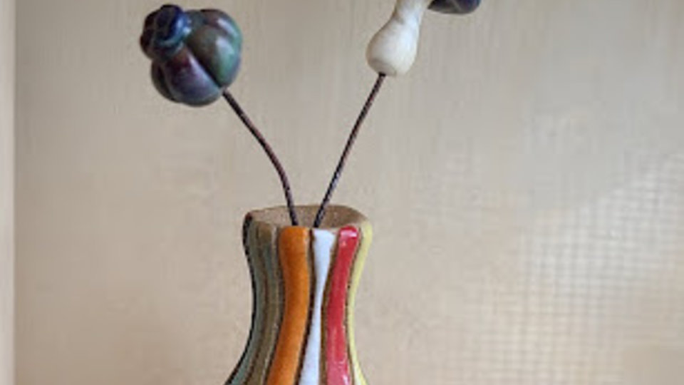 Mini Vase #2 / Ceramic Mini Vase (Flowers not included)