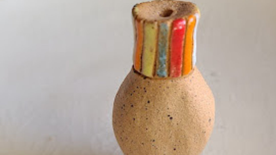 Mini Vase #3 / Ceramic Mini Vase (Flowers not included)
