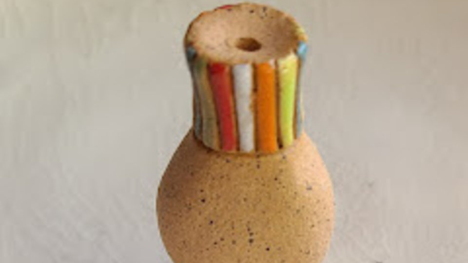 Mini Vase #3 / Ceramic Mini Vase (Flowers not included)