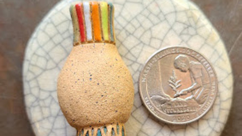 Mini Vase #3 / Ceramic Mini Vase (Flowers not included)