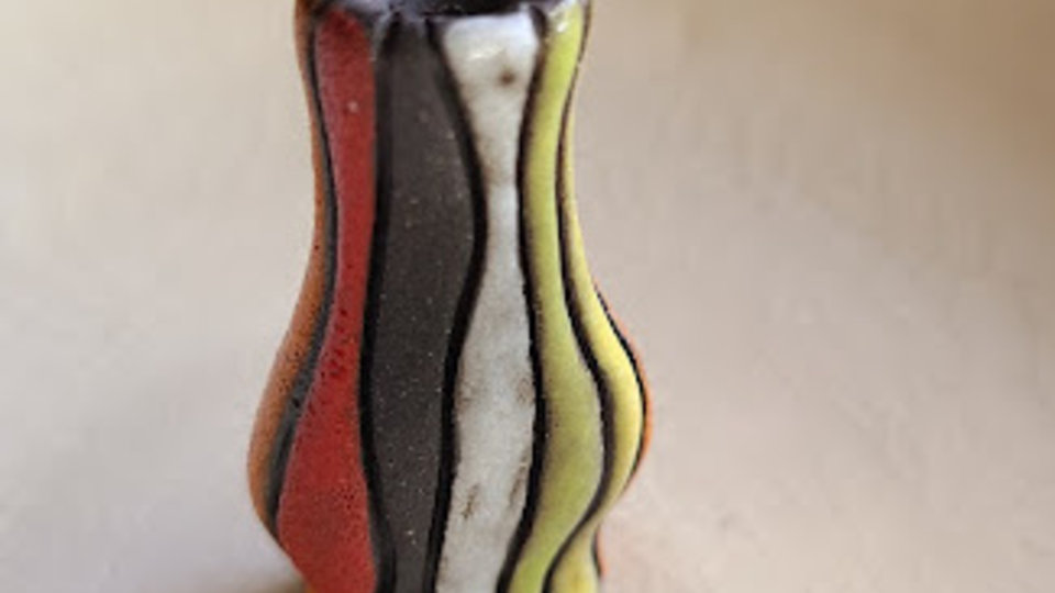 Mini Vase #6 / Ceramic Mini Vase (Flowers not included)