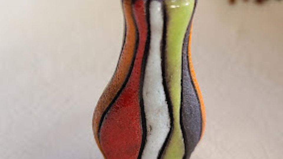 Mini Vase #6 / Ceramic Mini Vase (Flowers not included)