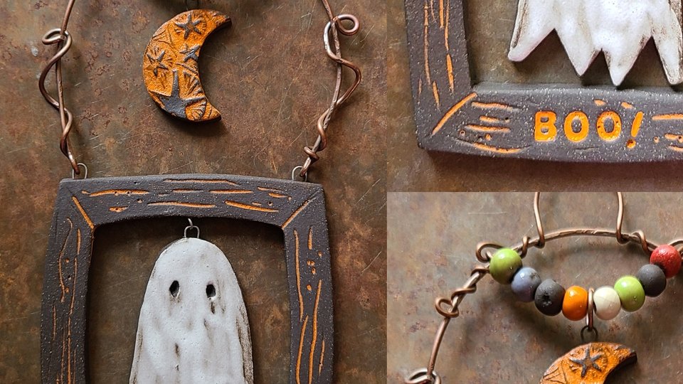 Reserved for Faith / Boo! / Ornament Made When Ordered