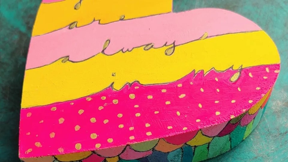 Always Love / Mixed Media Painting