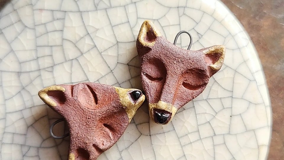 Foxy / Mini Ceramic Charm Made When Ordered