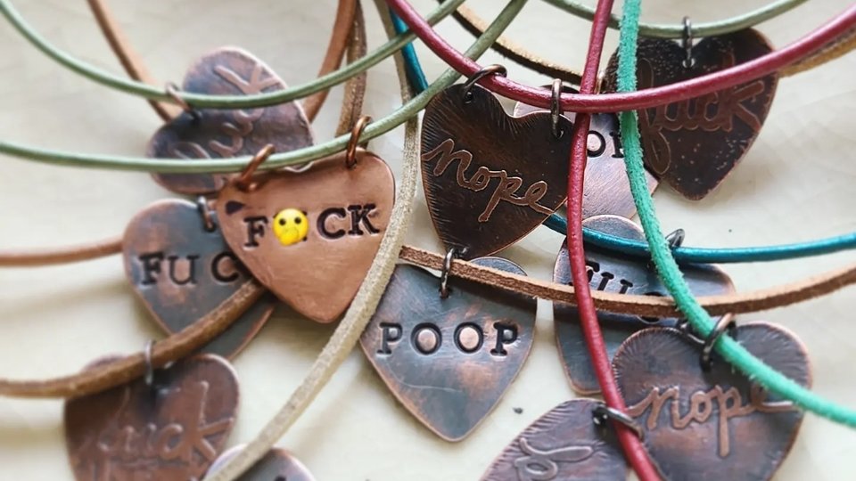 Reserved for Zea / Copper Heart Necklace