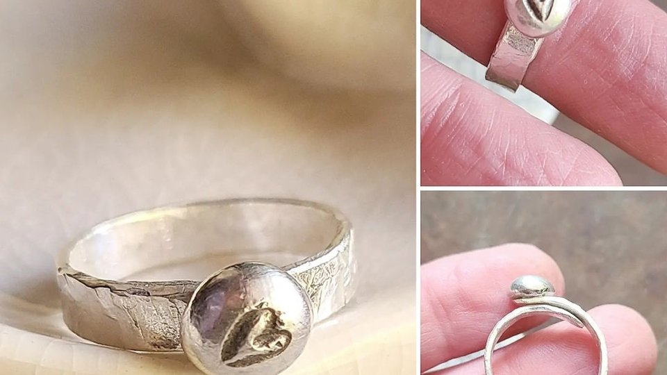 Reserved for Nancy R / Love / Silver Ring