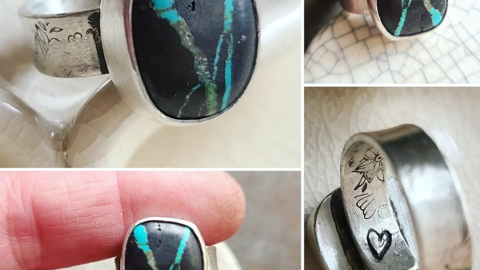 Wandering / Turquoise & Sterling Silver Ring