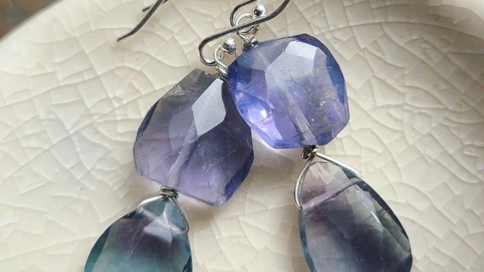 Dreamy / Gemstone and Sterling Silver Earrings