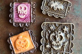 Banner Pendants / Ceramic Pendant Made When Ordered