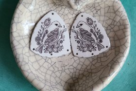 Wild Birds / Art and Metal Charms