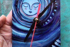 Blue Moon / Art Clock