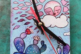 Desert Sun / Art Clock