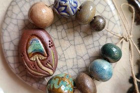Garden Love / Ceramic Bead Set