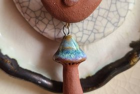 Fly Away / Ceramic Pendant and Bead Set