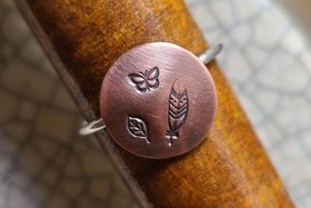 Nature Dream / Copper and Sterling Silver Ring Size 8.75