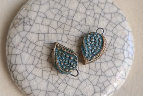 Paisley / Atlantis Ceramic Charm Pair