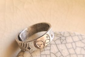 Fly Me / Adjustable Silver Ring