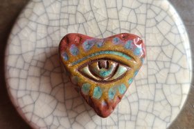 Eye See You / Ceramic Bead