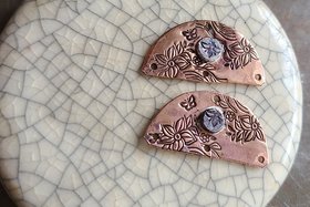 Busy Bee / Copper and Sterling Charm/Link Set