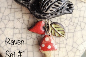 Witchy Forest / Ceramic Beads and Charms