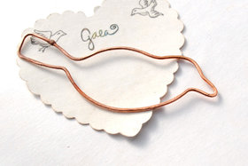 Sweet Bird / Handmade Copper Wire Bird Frame / made when ordered