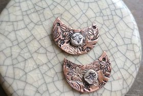 Reserved for Mary Lu P / Copper and Sterling Charm/Link Set