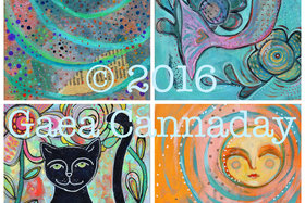 Greeting Cards / Mixed Media Painting Cards