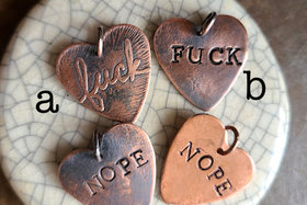 Reserved for Vee Ellis / Copper Charm